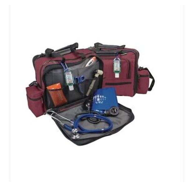 HOPKINS 1 EA Home Health Shoulder Bag, Burgundy 530650-BG