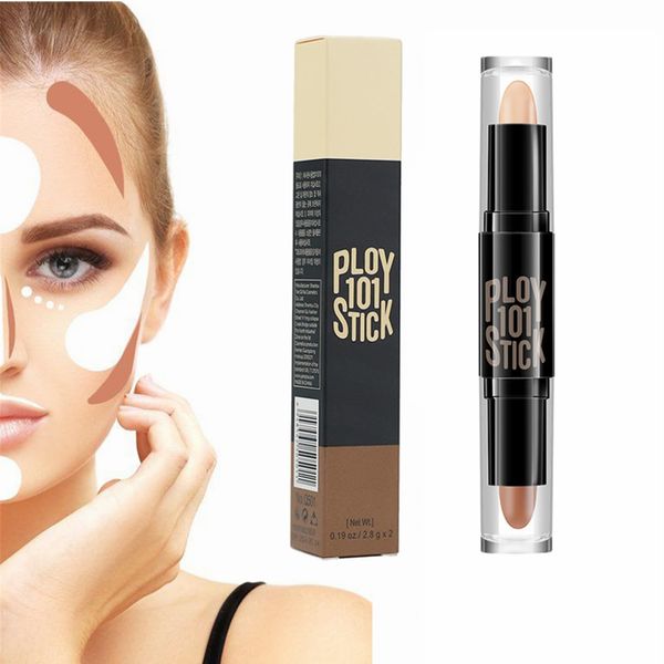 Contouring Stick, Contouring Stift, Concealer, Contour, Concealer Contour, Kontur Stift Highlighter, Contouring und Highlighter in Einem für Langanhaltende Konturen, 03 Natürliche Farbe