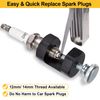 Toolwiz Spark Plug Gap Tool 2pcs, High Precise Gapping Tool Adjustment Kit for 12mm 14mm Thread Spark Plug