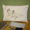 'Exotic Axolotl' Canvas Clutch Bag/Accessory Case (CL00043934)