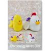 Knitting Pattern Leaflet for Chocolate Egg Hen and Chick from Knitting by Post Animal Soft Toy Easter Egg Holder A5 Leaflet