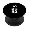 10.04.92 - Birthdate Design with Birth Day.Month.Year PopSockets Swappable PopGrip