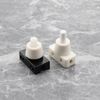 VGOL 4pcs 250V 10A Miniature Push Button Switch, Push Button Switch,Push Button ON/Off Control for Desk Lamp/Light/Bulb Switch (2 White +2 Black)