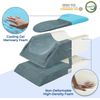 4 Height-Adjustable Leg Elevation Pillows for after Surgery with Ergonomic Curve
