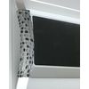 2 Microwave Oven Door Padded Handle Cover Drop Black Silver (Two)
