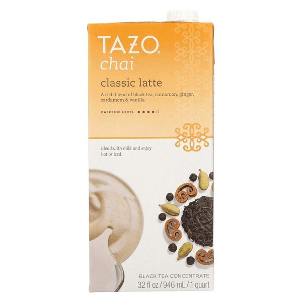 Tazo Chai Tea Latte Concentrate 32 Oz (2x32 Oz)