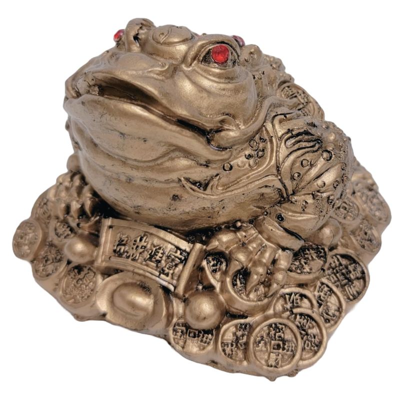 Morde de la Casa Three-Legged Frog Figurine, Feng Shui Power, Fortune ...