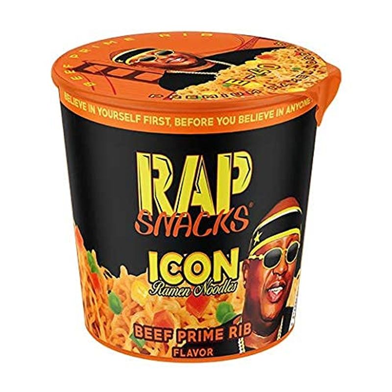 Rap Snacks Beef Prime Rib ICON Ramen Noodles E-40-Pack of 12 - Online ...