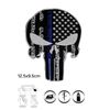 SUMA SHOP Skull Flag Embroidered Iron Sew On Patch