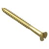 ForgePack Wood Screws - Solid Brass | 2 1/2" x 12 | Solid Brass | Pack 4