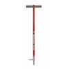 Garden Weasel Step and Twist Hand Weeder, 36” Long, Red & Silver