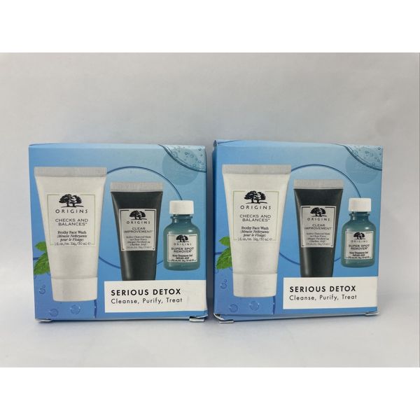 2 Pack Origins Serious Detox Cleanse Purify & Treat Travel/ Gift Set Ulta Beauty