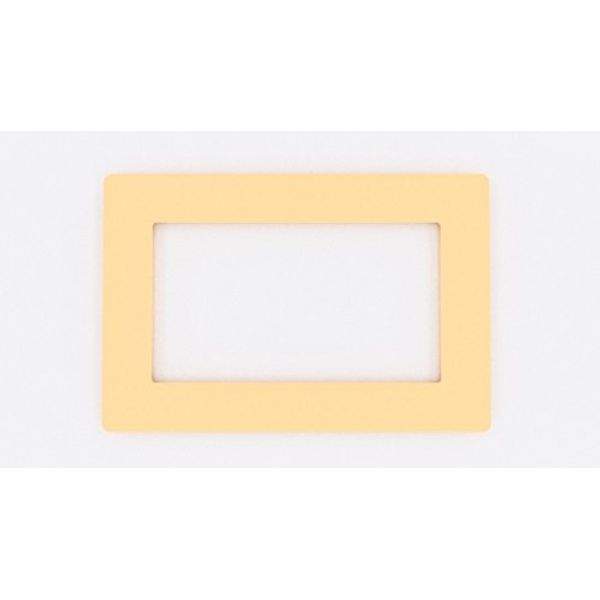 Focus Plastics DOUBLE LIGHT SWITCH SOCKET COLOURED ACRYLIC SURROUND FINGER PLATE - HUGE COLOUR CHOICE (Cream)