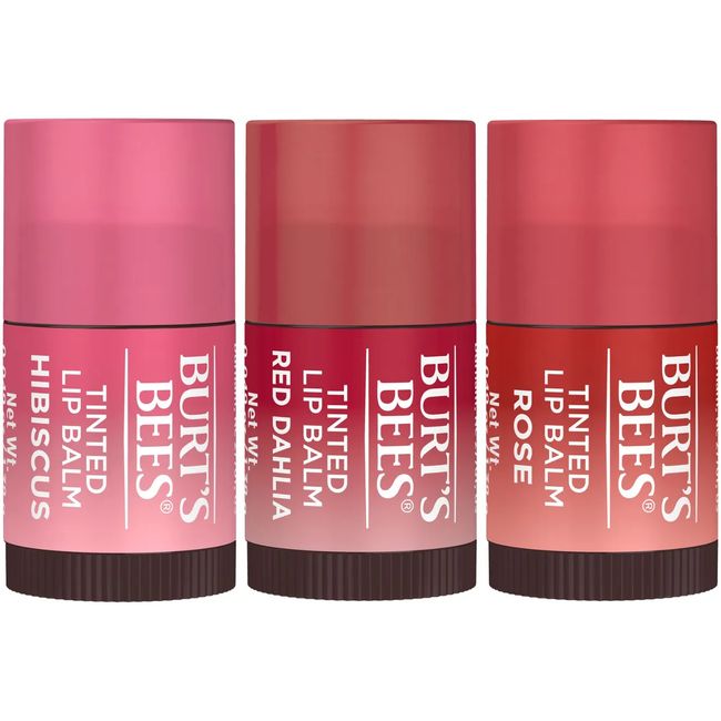 2 Units Burt's Bees Tinted Lip Balm Mini Tinted Lip Balms Holiday Gift Set Trio