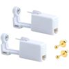 2 Pack Self Ear Piercing Gun Earring Disposable Piercing Kit No Pain Easy Use Ear Piercing Gun Kit Tool with Stud (Gold)