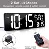 17.2 Digital Wall Clock With Remote Control Bluetooth Sync Time Led Digital Clo