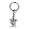 FizzyButton Gifts Cockerel Chicken Charm Keyring Key Ring with Silver Tone Keychain