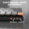 Keychron K3 Version 3 QMK Low Profile Mechanical Keyboard Wireless, 84 Keys Programmable Bluetooth 5.2/Wired Connection, Shine-Through Keycaps RGB Backlit Compatible with Mac Windows Linux