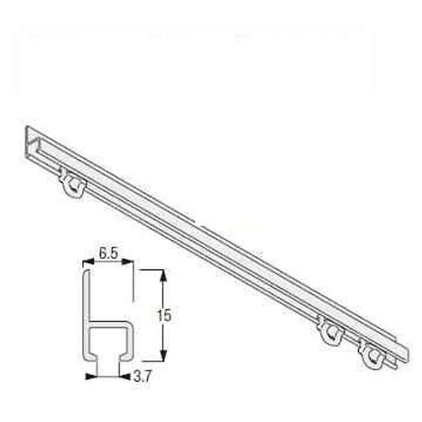 Silent Gliss Campervan/Motorhome Curtain Track, 1 mtr Face fix complete kit