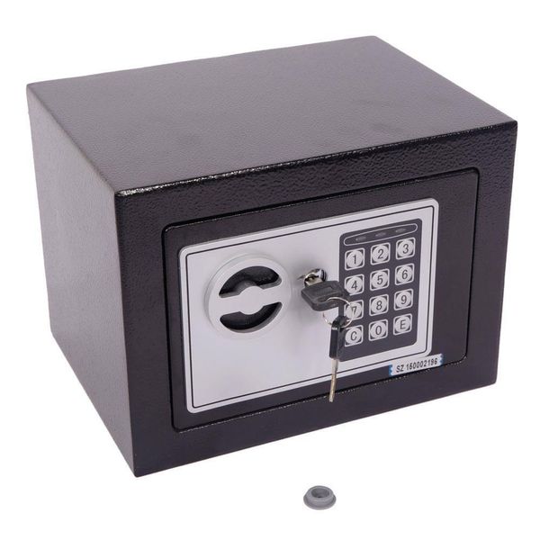 New Electronic Digital Safe Box Keypad Lock Home Office Hotel Hide Cash Black