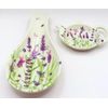 Lavender Melamine Spoon & Teabag Holder Set Kitchen Household Gift Home