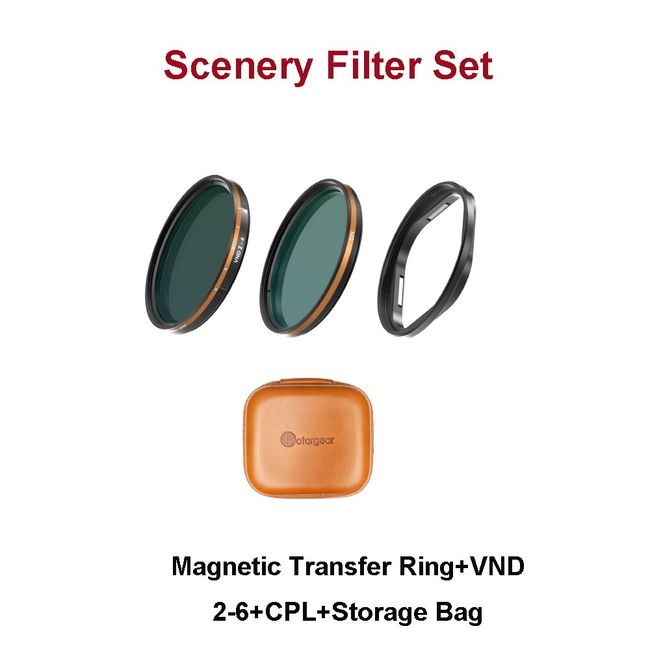 Fotorgear Professional Phone Filter Kit with Storage Bag For Xiaomi 12S  Ultra Phone Case 52mm CPL/ND/star/Black Mist filter