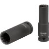 KS Tools 5150954 Impact Socket, Long, 21 mm 12-Point 1/2-Inch Square Drive