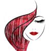 20" Hair Tinsel 100 Strands - Shiny Red