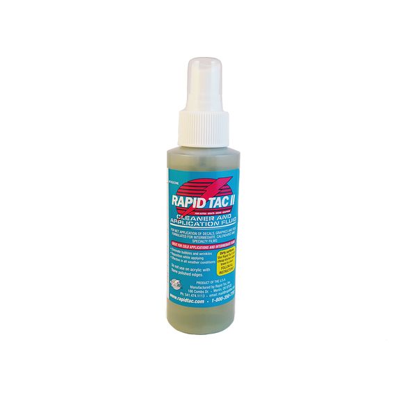 Rapid TAC II Application Fluid for Vinyl Wraps Decals Stickers 4oz Sprayer