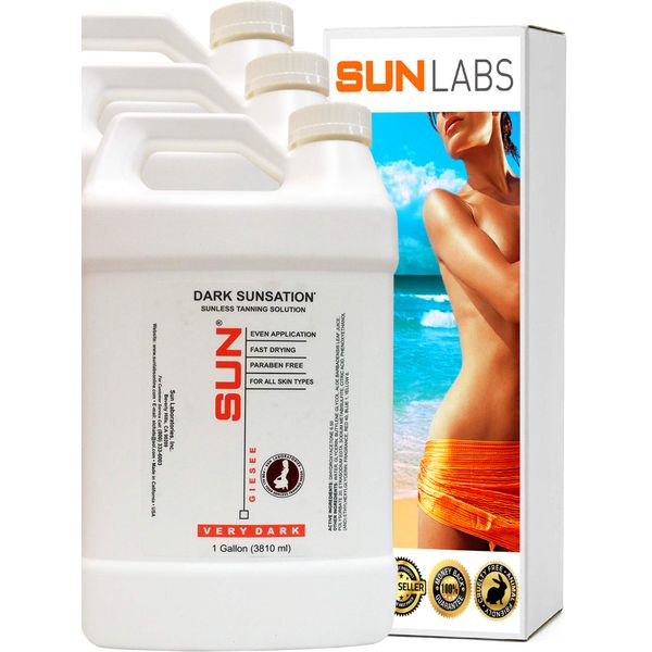 Dark Sunsation Gallon Spray Tan Solution 3- Pack