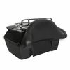 Motorcycle Luggage Trunk Tail Luggage Case Box W/ Light Top Rack Backrest