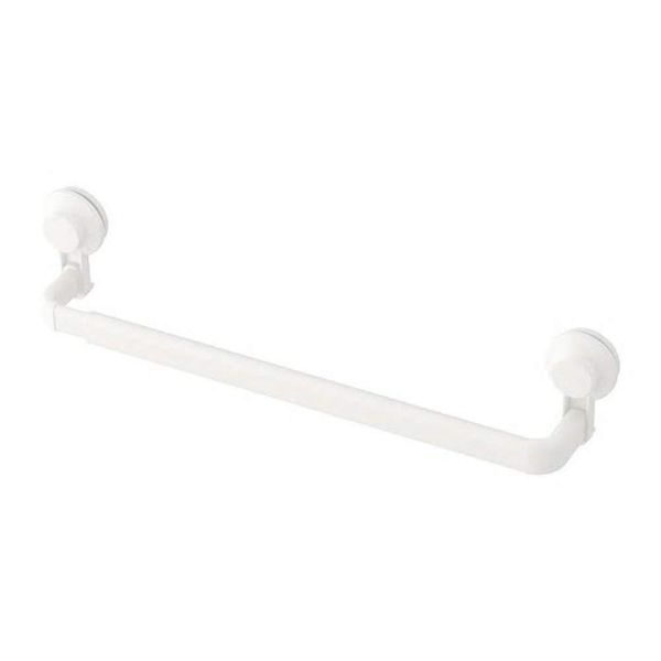 Ikea TISKEN: Towel Rack with Suction Cup, White (203.812.87)