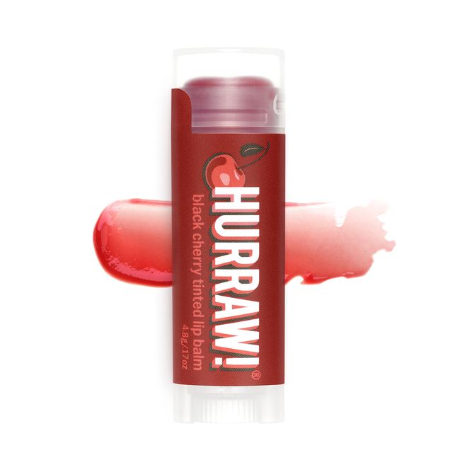 Hurraw Black Cherry Tinted Lip Balm - Renkli Dudak Kremi 4.8g