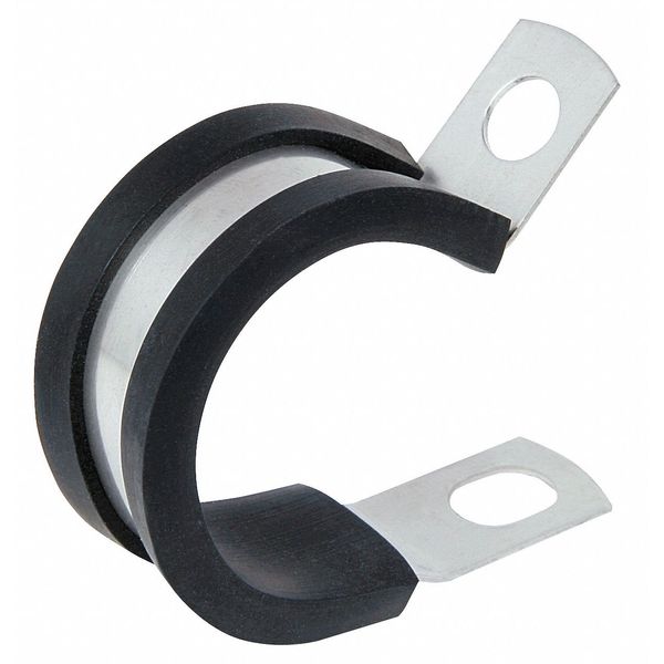 Clamp, 1 1/8 ODx1/2 W, Cushion, PK25