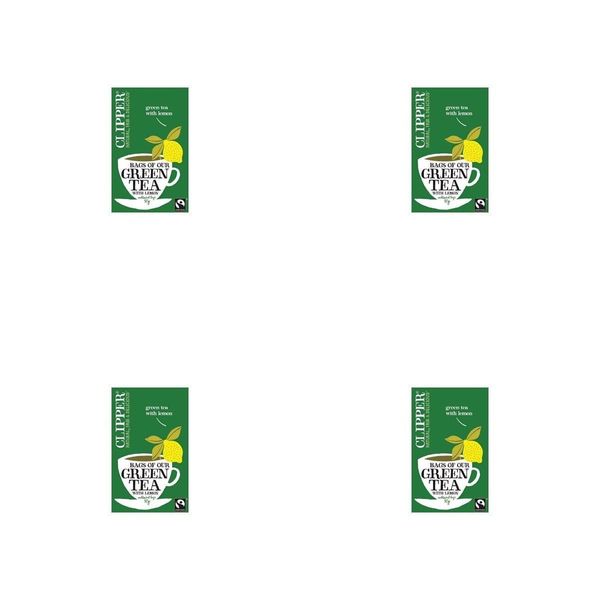 Clipper | Organic Green Tea with Lemon | 4 x 20 bags