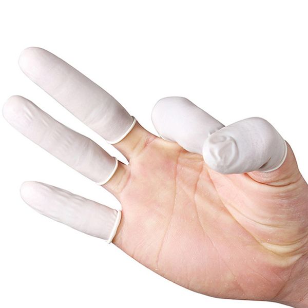 120pc Latex Finger Cots | Rubber Medical Dressing/Bandage/Plaster Cover