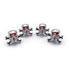 Skull Shiny Chrome Universal Valve Caps