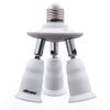 DiCUNO LED Bulb, 3 Branch Socket, E26 Base, Adjustable Illumination Angle