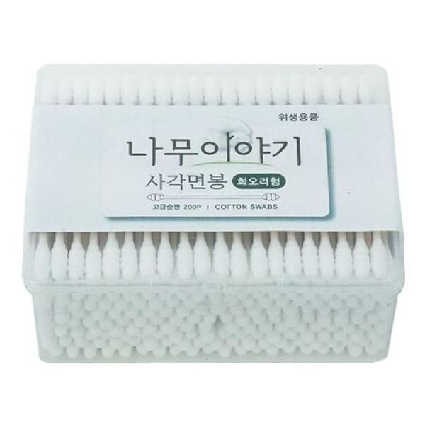 Tree Story Square Cotton Swab 200p Whirlpool_MC