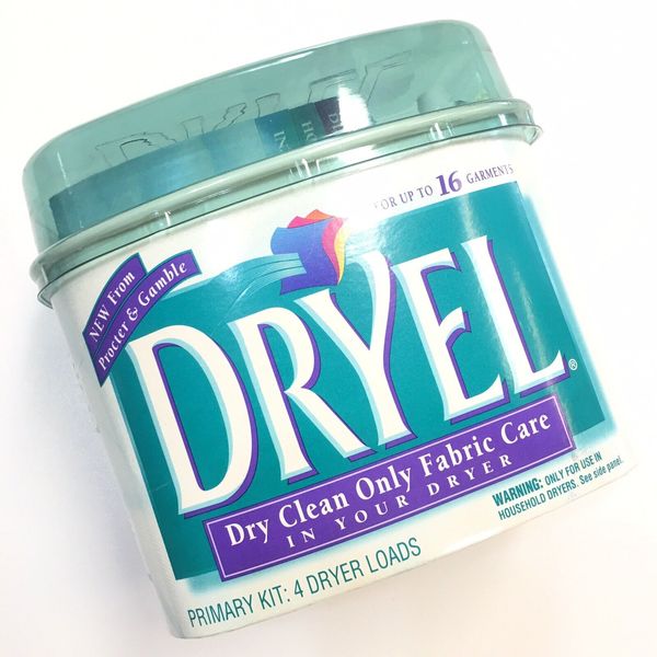 Dryel Home Dry Cleaning Starter Kit 4 Load 16 Garment Fabric Care Vintage 1997