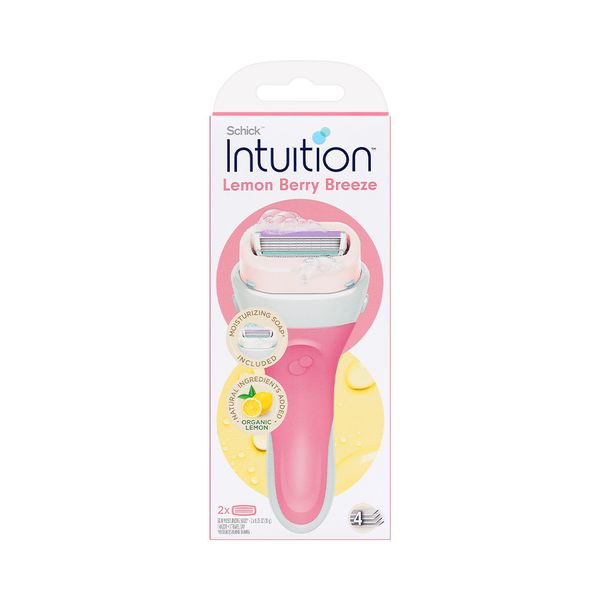 Chic Intuition Hair Removal Handle 1 + Razor Blade 2 Pack (Lemonberry)