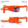 Wrapgrade Skin Sticker Set Compatible with DJI Mini 2 (NEON Orange)