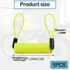 Vierone 1.2m Yellow Motorcycle Disc Lock Reminder Cable