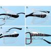 [XIXIAN] Hay Fever Glasses Size, Dustproof, Pollen Protection, Side Shield Wings for Metal Frame Protective Glasses [4 Pieces] L/S (L)