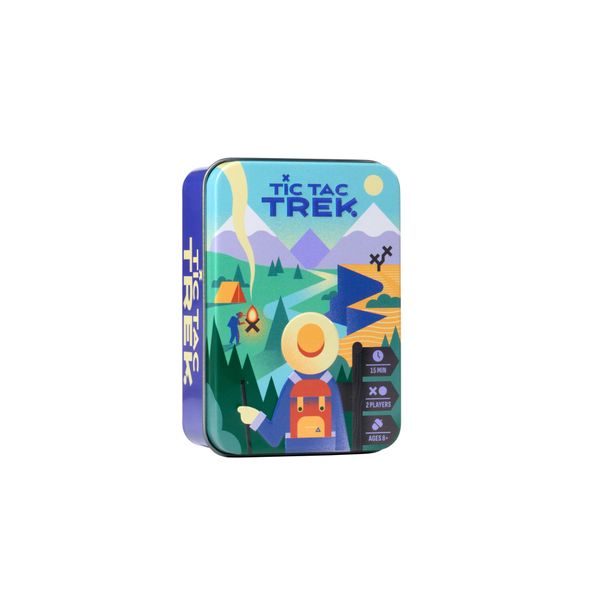 Tic Tac Trek - Tic Tac Toe Exploration Tin Game Age 8+