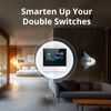 SONOFF NSPanel WiFi Smart Light Switch, 2 Gang Switch Smart Home Control Panel With Temperature Control Function, Smart Lights Control, Work With Alexa & Google Home, Require Live& Neutral Wire, White