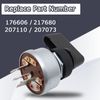 Switch Includes Handle Compatible with Miller Welder Starter Ignition Switch - 4 Terminal 4 Position Replace for 176606 217680 207110 207073