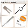 Motorcycle Fork Service Tool Kit 3-in-1, Fork Oil Level Tool, Fork Spring Compressor and Damper Rod Bleed Tool
