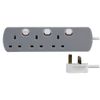 Pro Elec PELB1762 3 Way Extension Lead, Individually Switched, 2m