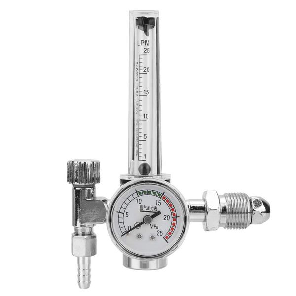 Argon Gas Pressure Reducer Welder Welding Gas Flowmeter Delivery Pressure Equipment Flowmeter Regulator Argon Gas Meter with Outlet Male Thread G5/8-14